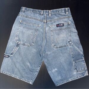 Vintage FUBU denim carpenter shorts